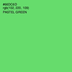 #66DC6D - Pastel Green Color Image