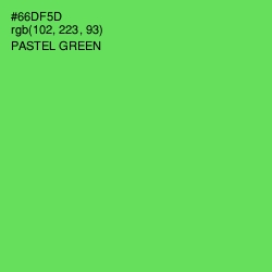 #66DF5D - Pastel Green Color Image