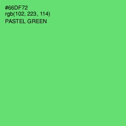 #66DF72 - Pastel Green Color Image