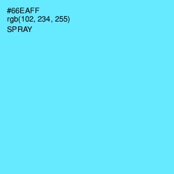 #66EAFF - Spray Color Image