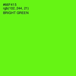 #66F415 - Bright Green Color Image