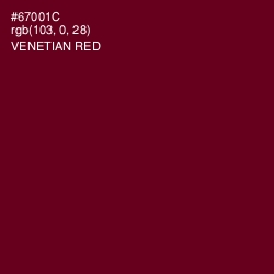 #67001C - Venetian Red Color Image