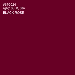 #670024 - Black Rose Color Image