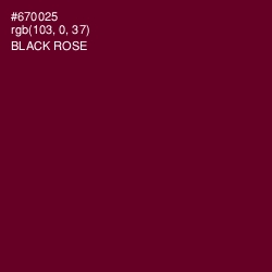 #670025 - Black Rose Color Image