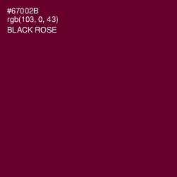 #67002B - Black Rose Color Image