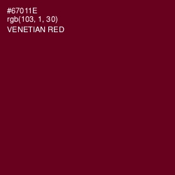 #67011E - Venetian Red Color Image