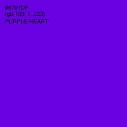 #6701DF - Purple Heart Color Image