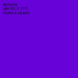 #6702D9 - Purple Heart Color Image