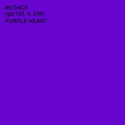 #6704CE - Purple Heart Color Image
