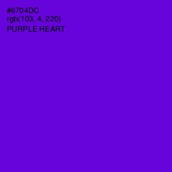 #6704DC - Purple Heart Color Image