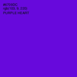 #6709DC - Purple Heart Color Image