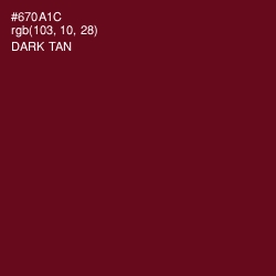 #670A1C - Dark Tan Color Image