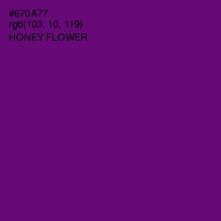 #670A77 - Honey Flower Color Image