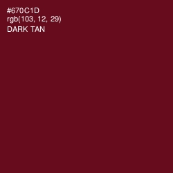 #670C1D - Dark Tan Color Image