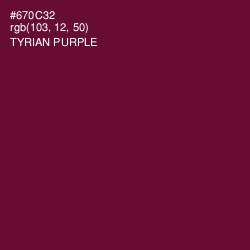 #670C32 - Tyrian Purple Color Image