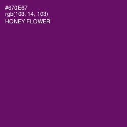 #670E67 - Honey Flower Color Image