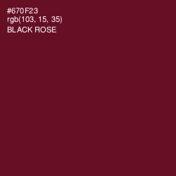 #670F23 - Black Rose Color Image