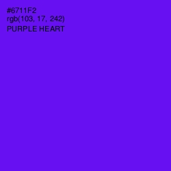 #6711F2 - Purple Heart Color Image