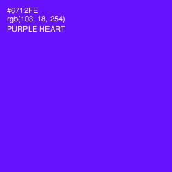 #6712FE - Purple Heart Color Image