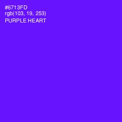 #6713FD - Purple Heart Color Image
