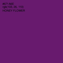 #671A6E - Honey Flower Color Image