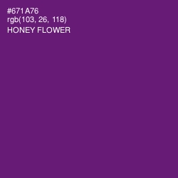 #671A76 - Honey Flower Color Image