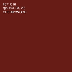 #671C16 - Cherrywood Color Image