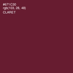 #671C30 - Claret Color Image