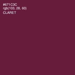 #671C3C - Claret Color Image