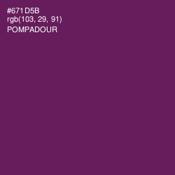 #671D5B - Pompadour Color Image
