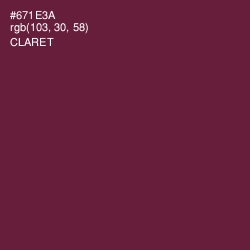 #671E3A - Claret Color Image