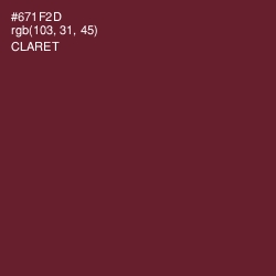 #671F2D - Claret Color Image