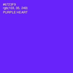 #6723F9 - Purple Heart Color Image