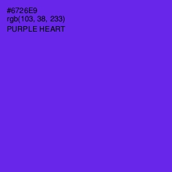 #6726E9 - Purple Heart Color Image