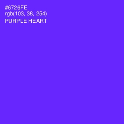 #6726FE - Purple Heart Color Image