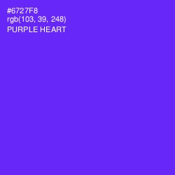 #6727F8 - Purple Heart Color Image