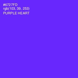 #6727FD - Purple Heart Color Image