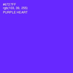 #6727FF - Purple Heart Color Image