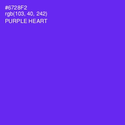 #6728F2 - Purple Heart Color Image