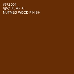 #672D04 - Nutmeg Wood Finish Color Image