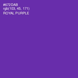 #672DAB - Royal Purple Color Image