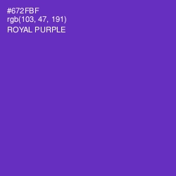 #672FBF - Royal Purple Color Image