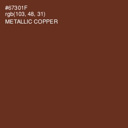 #67301F - Metallic Copper Color Image