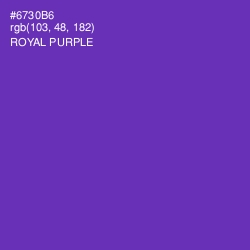 #6730B6 - Royal Purple Color Image