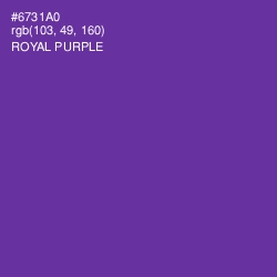 #6731A0 - Royal Purple Color Image