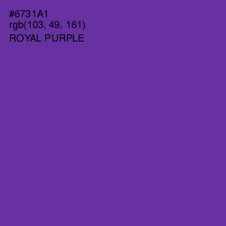 #6731A1 - Royal Purple Color Image