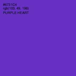 #6731C4 - Purple Heart Color Image