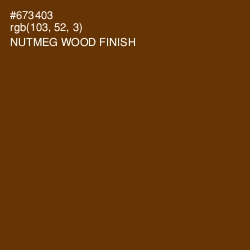 #673403 - Nutmeg Wood Finish Color Image