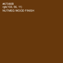 #67380B - Nutmeg Wood Finish Color Image