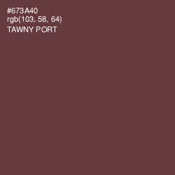 #673A40 - Tawny Port Color Image